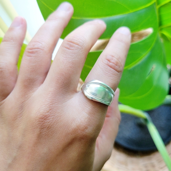 Vintage Silver Spoon Ring, size 7.5 - Picture 1 of 11